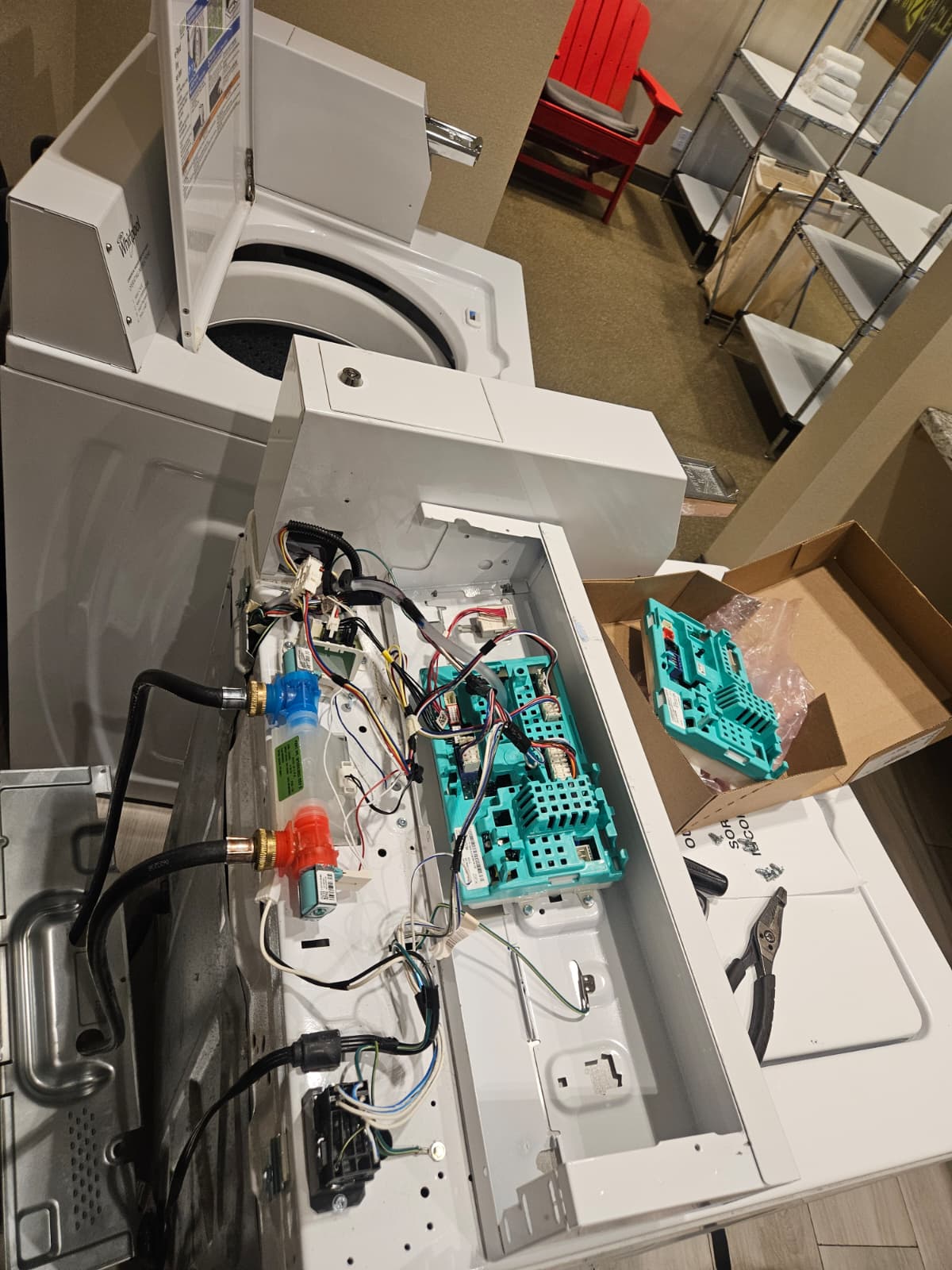Refrigerator compressor and appliance repair work